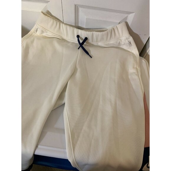 Nike Women's Size L Jogging Pants Black Pink Stripe‎ Drawstring - Picture 3 of 8